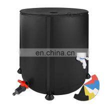 55 Gallon Green Plastic Pvc Tarpaulin Rain Barrel Watering System With Accessories thumbnail-1