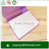 Factory Clear Transparent Hard Plastic 40D 2 Ring Clip Clear File Folder thumbnail-4