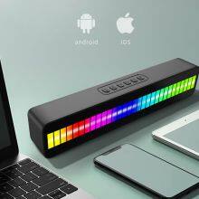 M9 Pickup Hot Driven Speaker RGB Rhythm Recognition Speaker Portable Wireless Light Up Bluetooth Gaming Speakers thumbnail-4