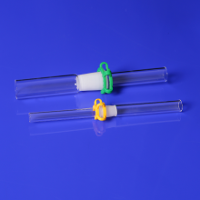 Male and Female Frosted Joint Quartz Glass Joint Tubes With Free Clip thumbnail-5