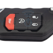FCC OHT1130261 Keyless / Proximity Smart Flip Key 4 Button 433Mhz 4A Chip for 2018 -2021 Jeep Wrangler Gladiator P/N 68416784AA thumbnail-4