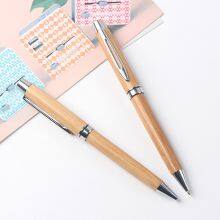 Customized LOGO Bamboo Pen With Metal Parts and Black Ink for Company Gift, Exhibition Use thumbnail-3