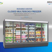 Upright Open Chiller Plug In Dual Air Curtain Open Chiller Aochi thumbnail-3