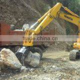 Hydraulic Rotating Wood Log Stone Grapple Grab for Hyundai Doosan CAT Excavator thumbnail-1