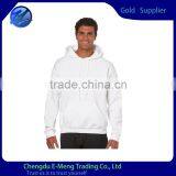 High Quality Wholesale Fleece 100% Cotton Plain White Hoodies for Men thumbnail-1