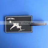 Luggage Bag Travel Tag With 3D Airplane Effect , Air Plane Rubber Baggage Name Tag thumbnail-1