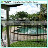 Beautiful 2400 Long Two Rails Flat Top Swimming Pool Fence