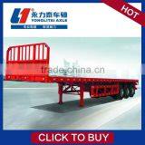 Heavy Semi Flat Bed Semi Trailer Truck thumbnail-4