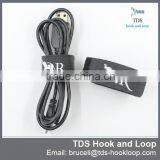 Multi Purpose Printing Logo Hook and Loop Wire Cable Tie