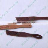 High Quality Custom Debossed PU Leather Label Patch Printed Leather Tags thumbnail-6