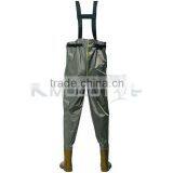 CHN-81230N Fishing Wanders 100% Waterproof Nylon PVC Fishing Boots