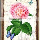Red Flowers Decorative Stamp Printing Wall Picture