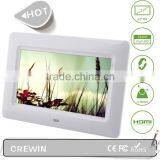 Hot Selling Customized 7" Digital Photo Frames Player Video Wedding Photo Album thumbnail-1