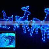 Life Size Santa Claus Statues LED Magic Colour Christmas Lights for Outdoor Project/LED 3D Motif Christmas Deer Snowman thumbnail-1