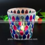 drop design replacement mosaic glass candle holder