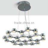 LED Electroplating Ball Chandelier Modern Minimalist Lighting Lamp thumbnail-1