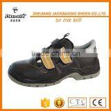 Black Microfiber Leather Upper PU Outsole Steel Toe Cap Sandal Safety Shoes thumbnail-3