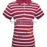 high quality yarn dye polo shirt for ladies