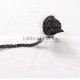 Black Color Resin Diamond Hot Fix Rhinestone Chain/belt For Wedding Dress thumbnail-3