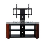 aluminum and glass display cabinets tv stand molded glass table RM017