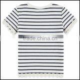 Comfortable Kids Short Sleeve Stripes t Shirt With Round Neck Made in China thumbnail-2