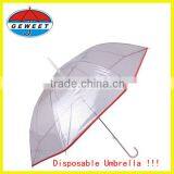 23inches Hot Sale Cheap Disposable Umbrella