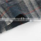 Dark Green Checked Wool Scarf thumbnail-2