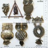 Zinc Alloy Anti-Bronze Colour Animal Owl Charms