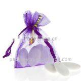 Unique Green Organza Candy Bag With Ribbon thumbnail-3