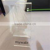 Lucite Tray, Acrylic Tray Rack With Wallet, Clear Acrylic Rack, Phone Display Trays thumbnail-4