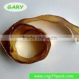 1-5/8" Gold Wire Edge Decorative Christmas Ribbon thumbnail-3