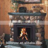 YN-020 Indoor Antique Metal Wood Burning Fireplace thumbnail-3