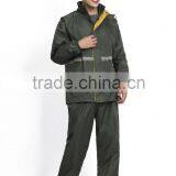 Newest Raincoat Factory High Quality Electrostatic Prevention Raincoat Suit With Pant for Men thumbnail-3