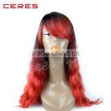 Body Wave Ombre Color Synthetic Full Lace Hair Wig thumbnail-2