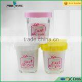 150ml milk glass bottle/pudding glass jar with cap