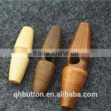 Chinese Wood Toggle 2-holes Button for Coat