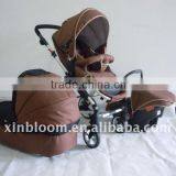 Brown 3 In1 Baby Pram