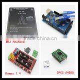 Electronics Manufacturing Company Mega 2560 R3 + RAMPS 1.4 Controller+5Pcs A4988 Stepper Driver Module+1Pcs MK3 Aluminum Heatbed