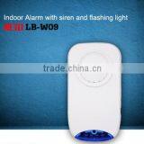 ERAY wireless smart plug indoor siren wireless connection with control panel Siren Alarm with flashing light LB-W09