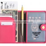 Korea style leather pu credit card Passport Holder