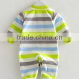 Autumn and Winter Custom Printed Micro Polar Fleece Infant Romper Footed Pajamas for Baby thumbnail-2