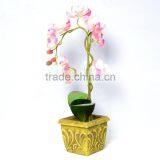 Elegant Simulative Orchid Plant In The Gilded Pot thumbnail-1