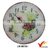 Butterfly Beautiful Retro Number Custom Printed Wall Clocks thumbnail-1