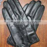 Men wearing goatskin leather gloves drving leather gloves