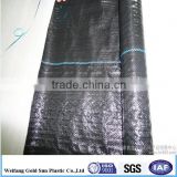 black PP weed barrier, PP woven weed control mat ,PP ground cover for garden