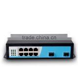 OEM 5v 8 Port Gigabit Switch With 2 1000mbps Sfp 20km thumbnail-1