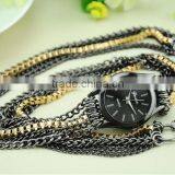 Fashion Geneva Wrist Women Metal Long Chain Geneva Lady Watch thumbnail-3