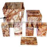 Bidasar Brown Marble Bath Set thumbnail-1