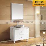 Hot Sales White Single Bowl Modern Bathroom Cabinets