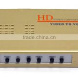 Golden HD Video Converter Video to VGA PC to TV AV/CVBS/S-Video/RCA to VGA Converter Adapter Support PAL/NTSC